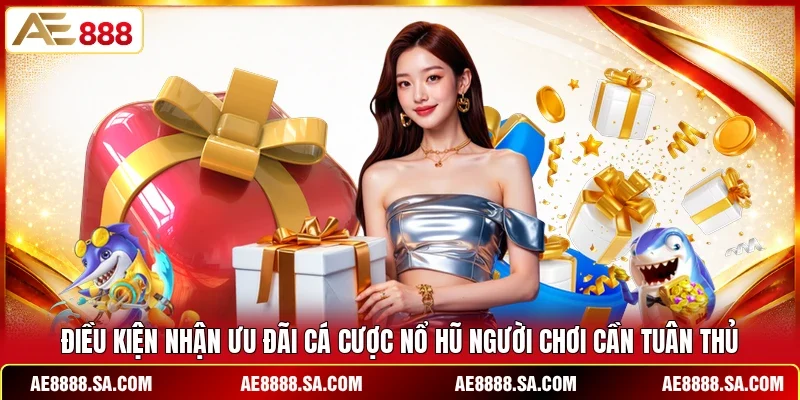 Điều kiện nhận ưu đãi ae888 cá cược người chơi cần tuân thủ